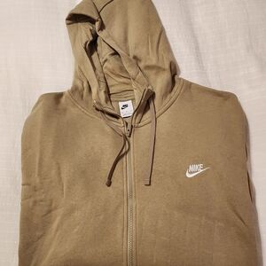 Nike Khaki Full-Zip Hoodie